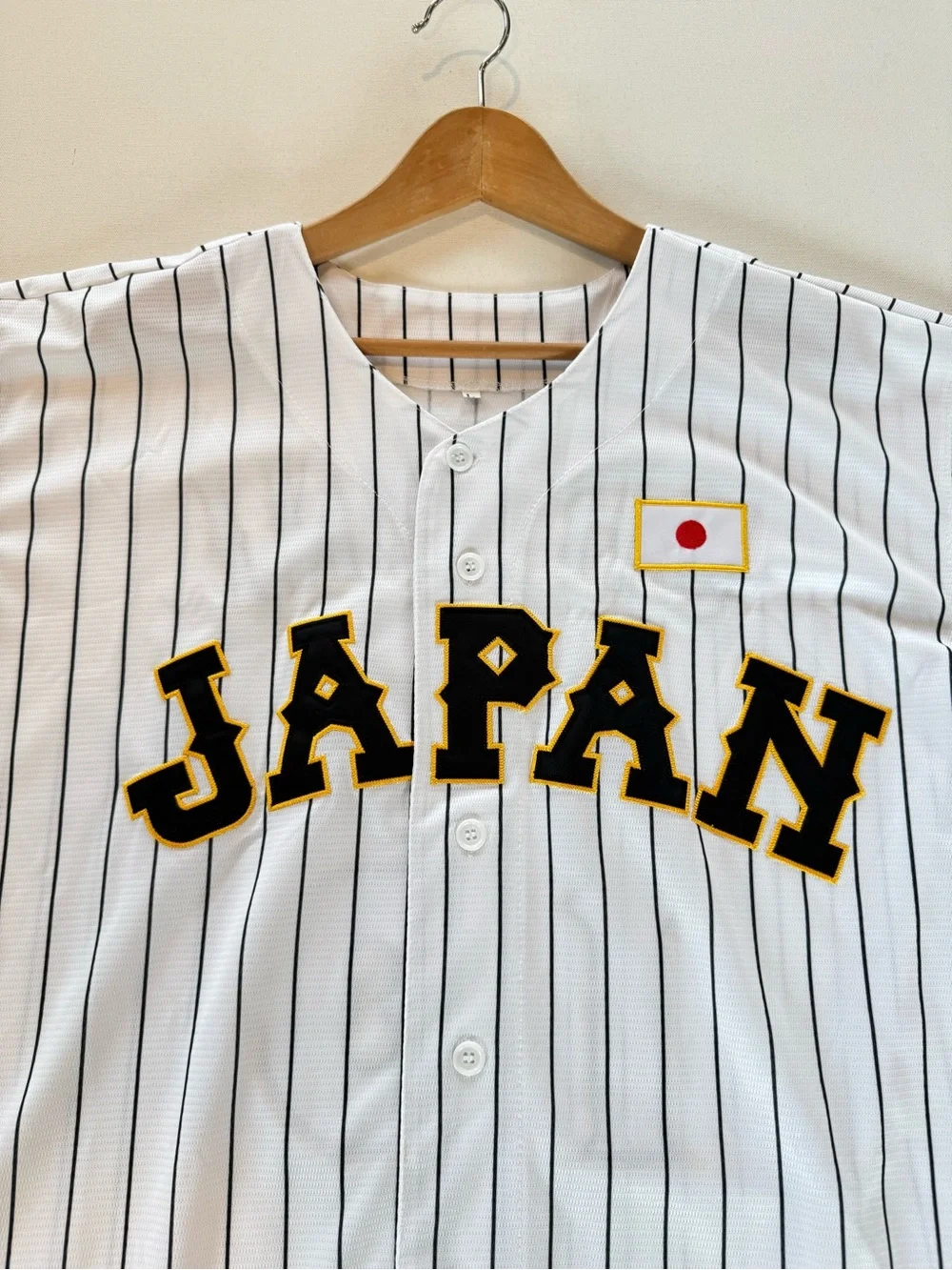 Retro Shohei Ohtani #16 Samurai Japan Baseball Jersey White Pinstripe - Adult L
